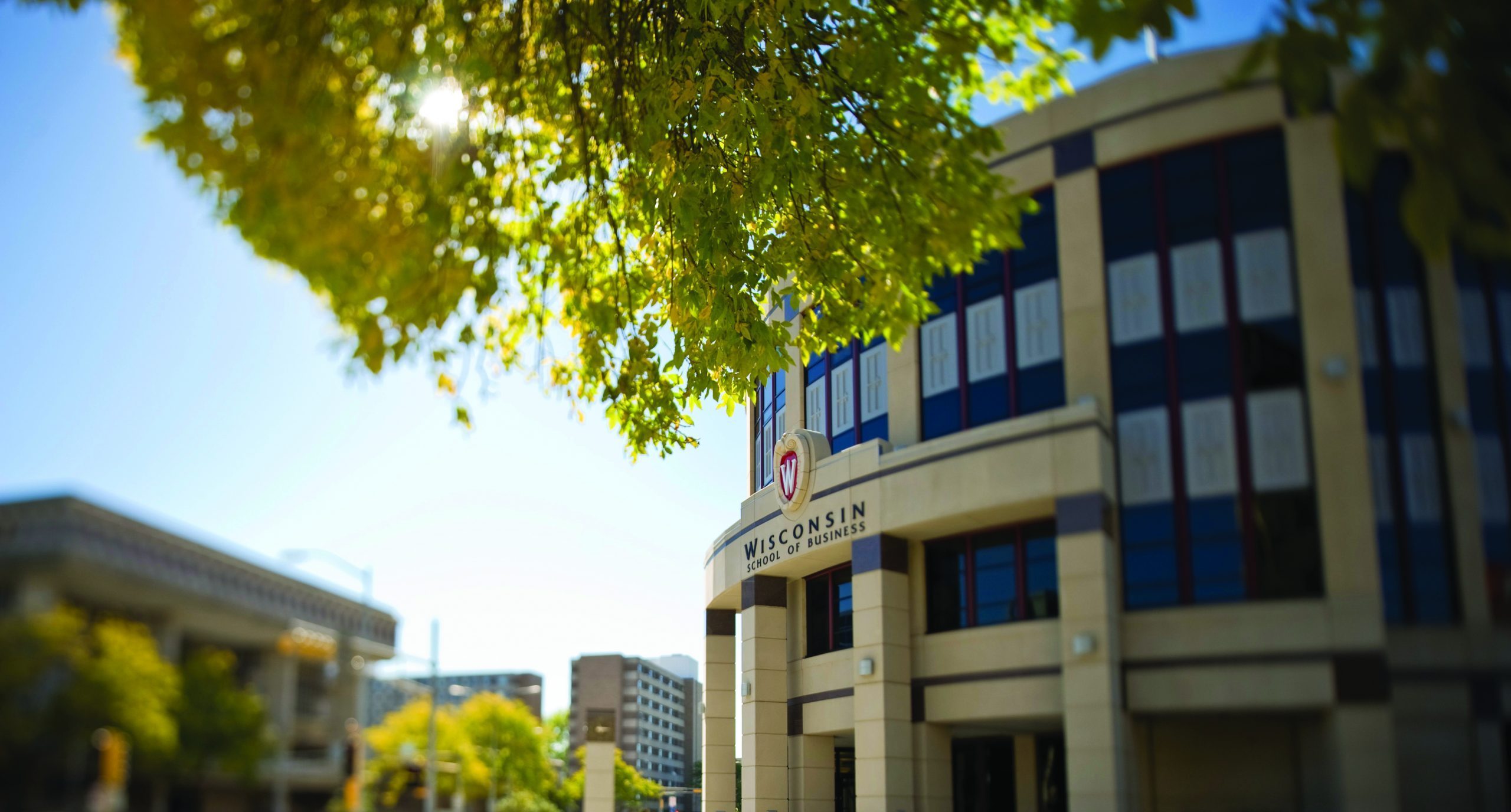 close-up of main entrance to grainger hall building